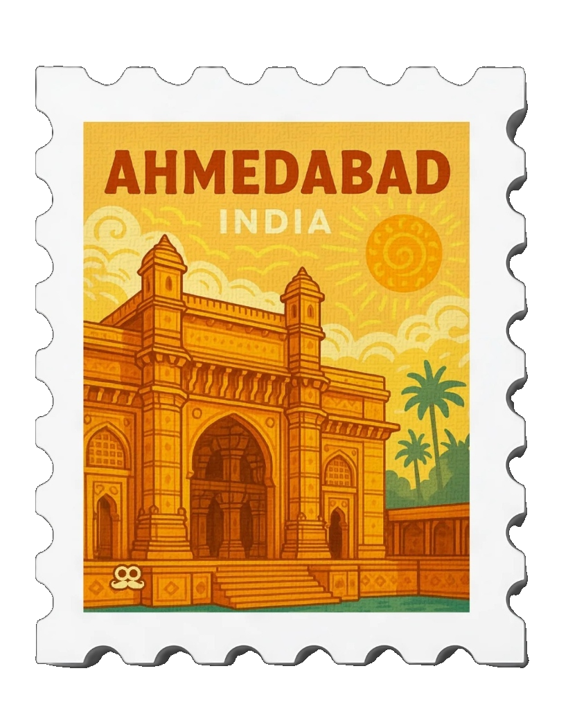 Ahmedabad India postage stamp