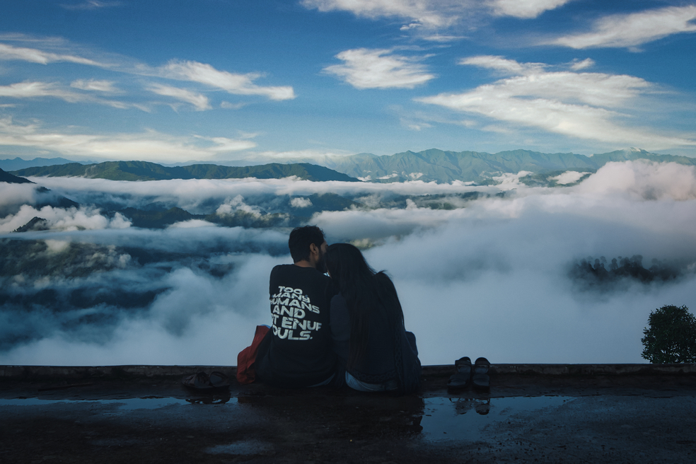 Cinematic couple portrait
