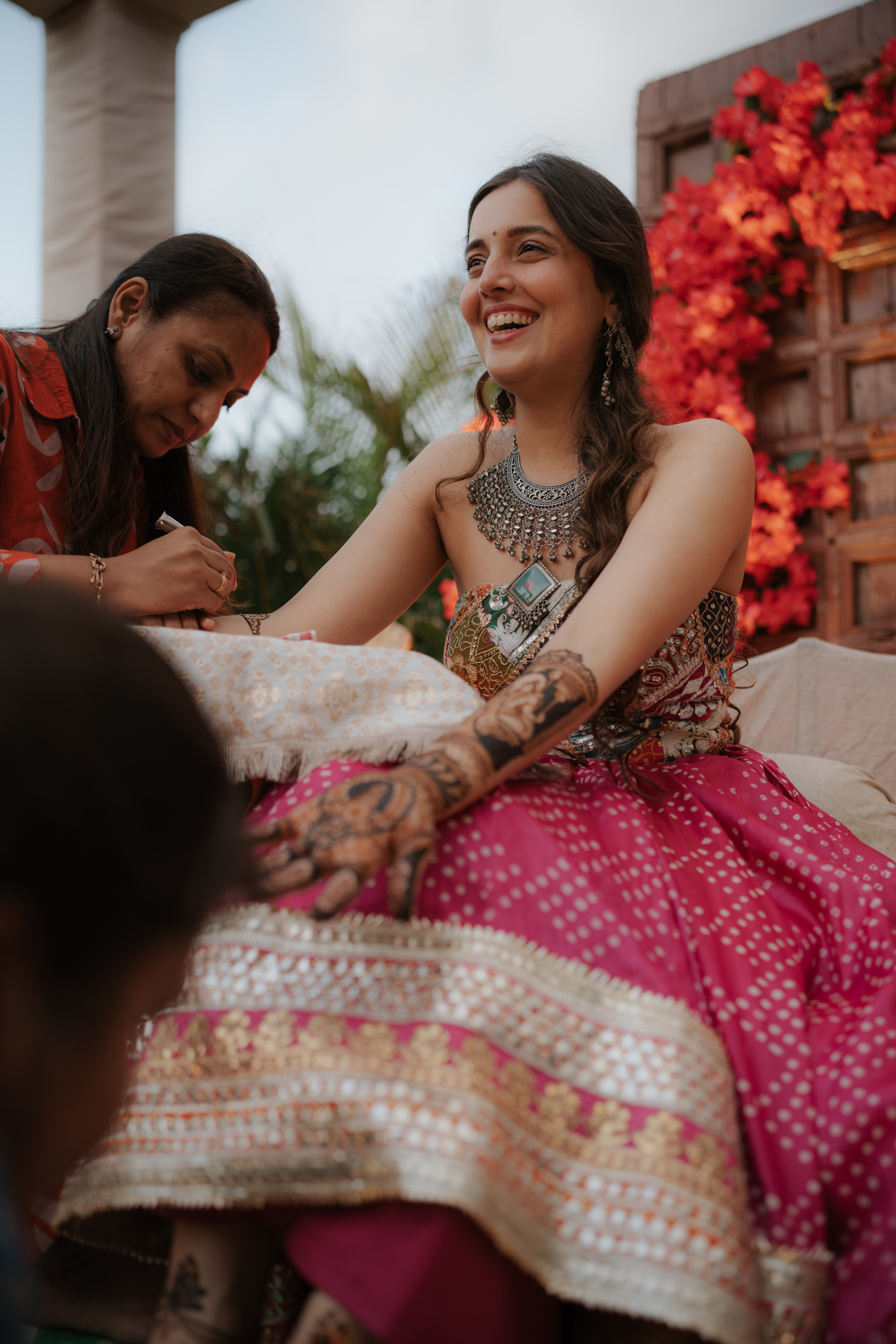 Timeless wedding moment
